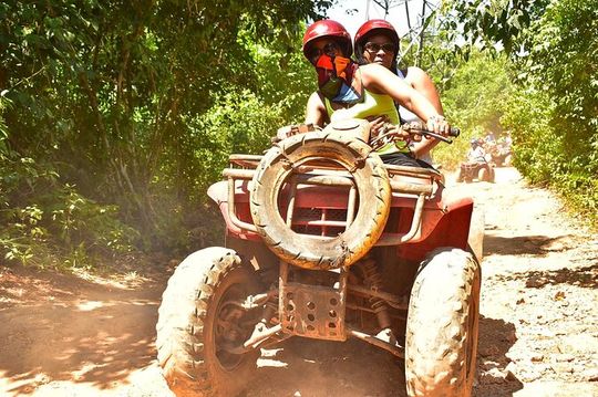 Adrenaline Tour with ATV, Zipline, and Cenote from Cancun