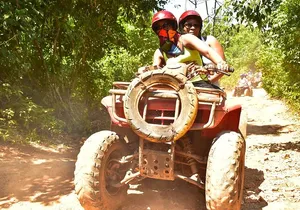Adrenaline Tour with ATV, Zipline, and Cenote from Cancun