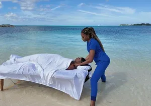 Luxury Beach Massage in Nassau Bahamas with Transportation