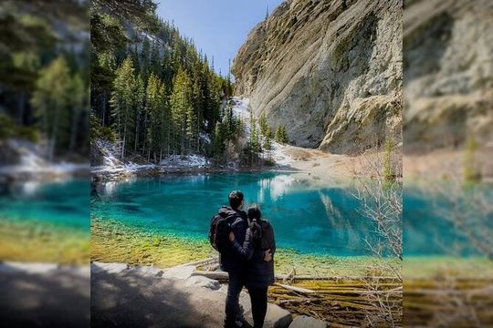 Grassi Lake and Grotto Canyon Small Group Half-Day Tour in Banff
