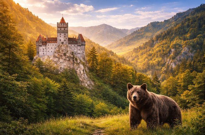Bucharest: Brown Bears Sanctuary & Bran-Dracula's Castle day trip