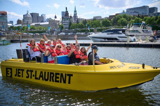 Guided Speed Boating Tour from Downtown Montreal