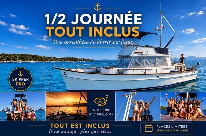 Private boat trip Lerins Islands,cap d'Antibes,Esterel