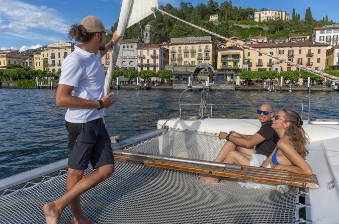 4 hours tour on a Private Catamaran on Lake Como with Aperitif