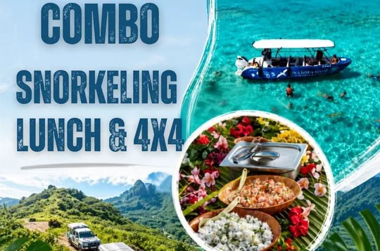 French Polynesia Snorkeling and 4X4 Adventure Tour with Buffet