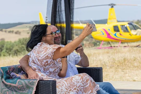Couples Romantic Picnic: Barossa Valley Helicopter Flight & Wine