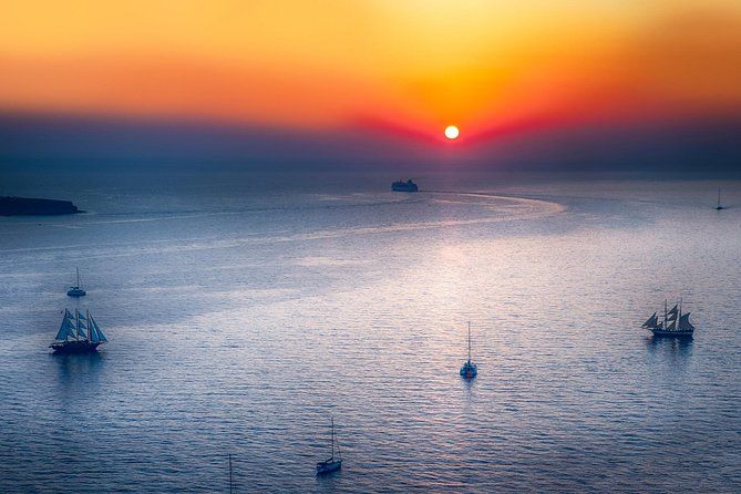 Private Catamaran Beautiful Day around Santorini via Red beach