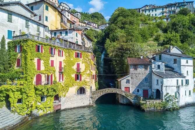 Nesso Waterfall, legendary villas 2H private boat tour with Capt.