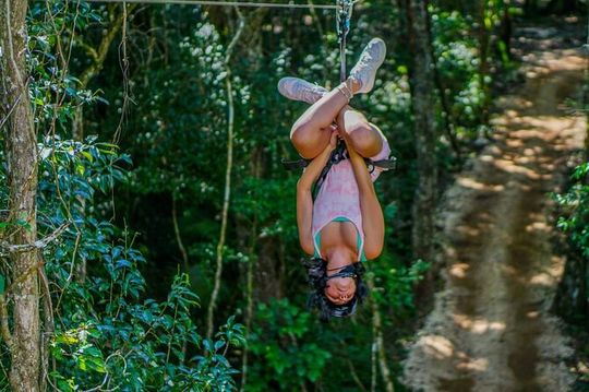 Shared ATV's and Zip Lines and Swimming in a Real Cenote.