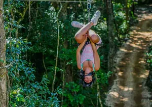 Shared ATV's and Zip Lines and Swimming in a Real Cenote.