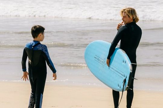 Exclusive Surf lesson on 4x4 round trip transportation