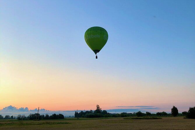 Hot Air Balloon Flight Over Latvia's Rundale palace or Castles