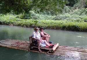 Bamboo Rafting, Dunn's River Falls From Falmouth