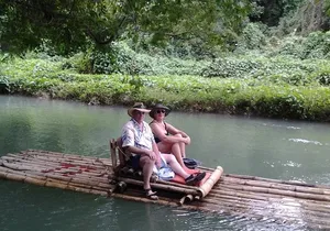 Bamboo Rafting, Dunn's River Falls From Falmouth