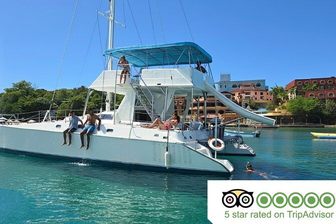 Private catamaran for groups up to 15 people and Lunch on board