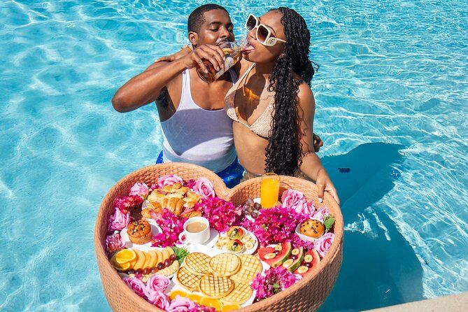Aruba Floating Breakfast FREE Drone Videos, Champagne & Mimosas