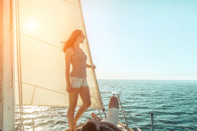 Sailboat ride towards the islands of lerins of Cannes