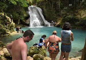 Blue Hole and Secret Falls Day Trip plus Shopping from Montego Bay Hotels
