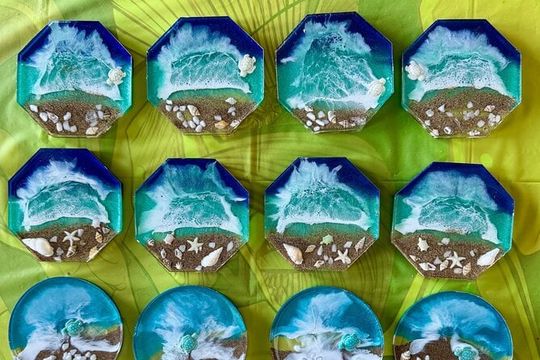 Epoxy Resin Art and Craft Coaster Set Experience