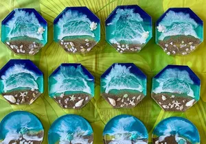 Epoxy Resin Art and Craft Coaster Set Experience