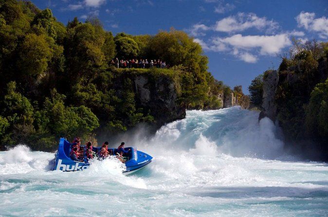 Wai O Tapu, Huka Falls Jet Ride & Lake Taupo Maori Rock Cruise