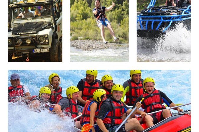 Antalya/Belek : Combo Rafting,Jeep&Buggy Safari,Zipline(5 in 1 )