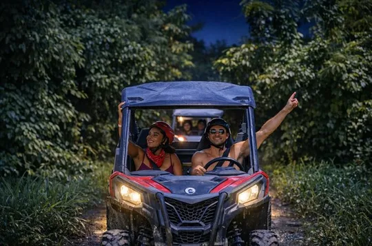 Polaris At Night, Waterfall Pool + Surf & Turf Dinner