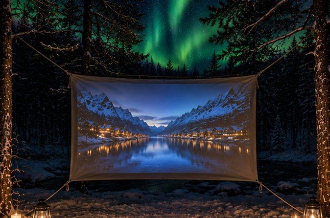Arctic Fun Night: Toboggans, Mini ski, Campfire & Aurora Cinema