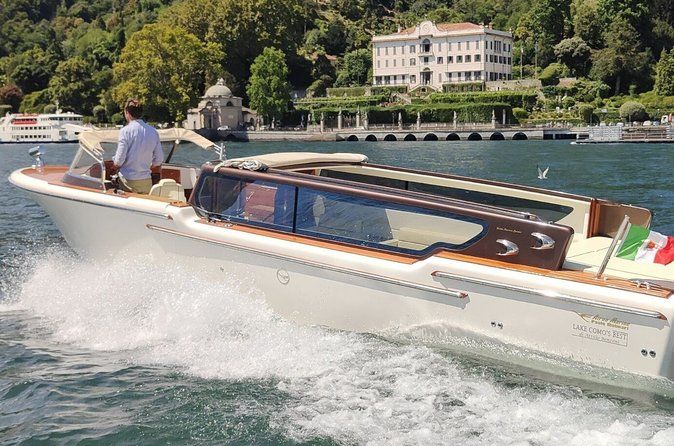 Private Venetian Wooden Boat Tour on Lake Como