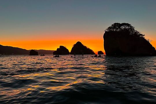 Sunset and Bioluminescence Boat Tour at Los Arcos Islands