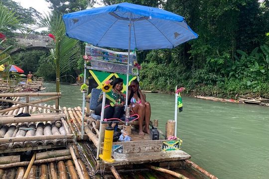 Montego Bay Bamboo River Rafting with Limestone Massage