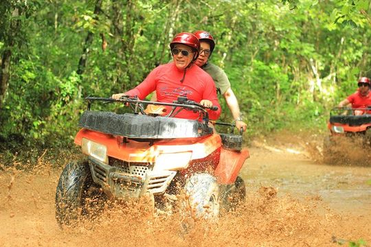 Adrenaline tour from Cancun ATV Ziplines and Cenote swim day