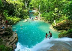 Dunn's River Falls and Blue Hole Islsnd Gully Combo