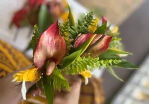 Hawaiian Floral Crown Weaving in Hilo