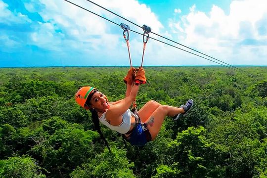Savage day in Tulum: ATVs circuit, Zipline fly, Cenote splash