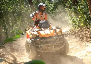 Playa del Carmen Maya Adrenaline Day ATV Zipline and Cenote
