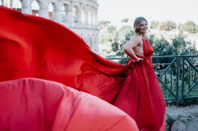 Private Flying Dress Photoshoot in Rome