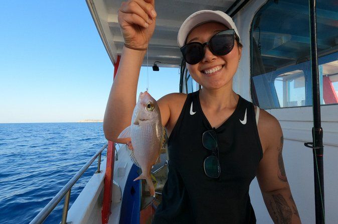 Chania: Fiskeoplevelse med stang og solnedgang