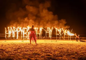 Birthday Fire Show experience in Montego Bay