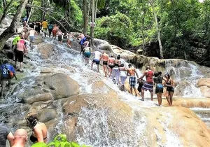 Green Grotto Caves and Dunn's River Falls and Park Combo