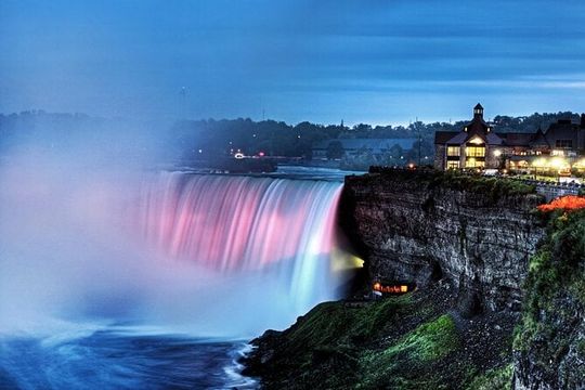 Niagara Falls Evening Illumination Tour with Boat Ride & Cave
