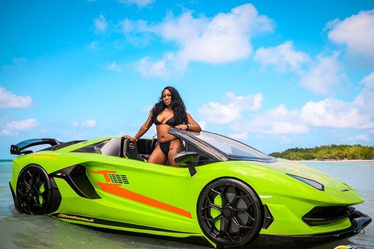 Jamaica Jet Car Lamborghini With Drone Video Reel and Pictures