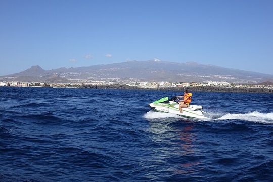1 Person Turbo Jet Ski ride in Tenerife South with Pick Up