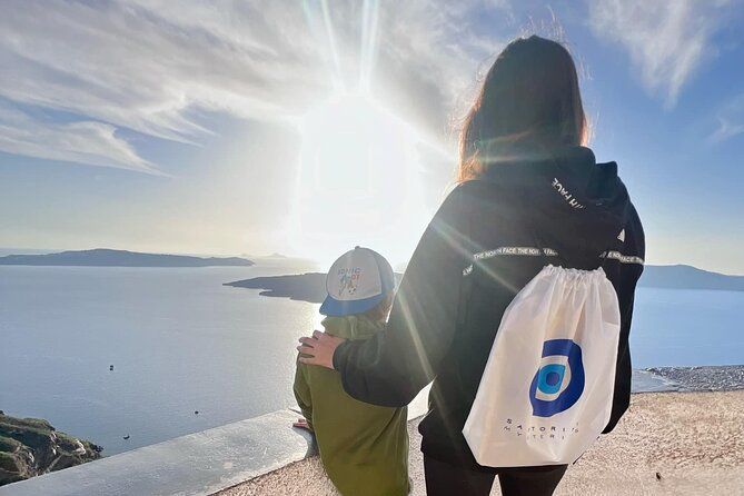 Santorini self guided tour with interactive map