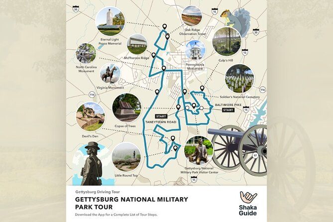 Gettysburg Battlefield Self Guided Audio Driving Tour
