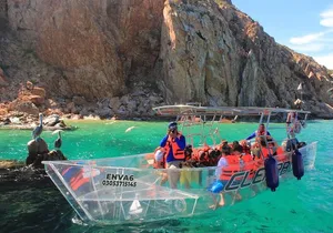 Transparent Boat Tour Cabo San Lucas Arch and Playa del Amor