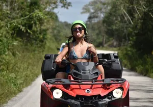 Adrenaline Tour ATV Ziplines and Cenote Swim Day