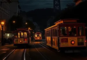 San Francisco: Cable Car Unlimited NIGHT Rides with Audio Tour