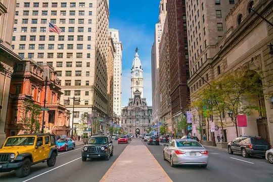 Philadelphia by yourself with English Chauffeur by Business Sedan