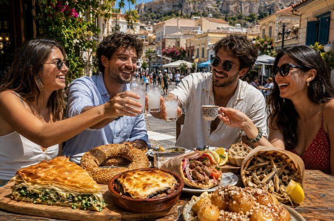 Athens Street Food Tour: Moussaka & Souvlaki Kebab